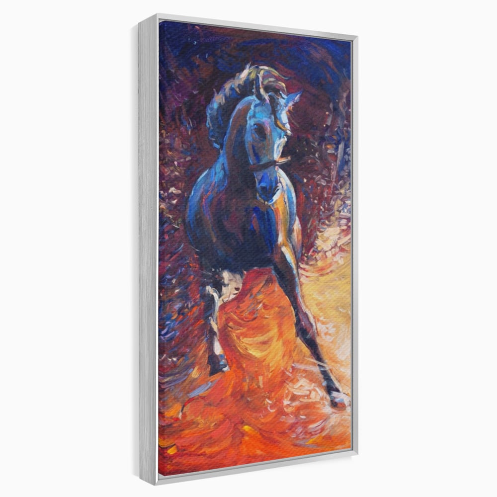 Tablou Canvas Premium LuxCanva® A1274, Horse, Living, Cal, Curse, Animal, Dormitor, Culori Vibrante