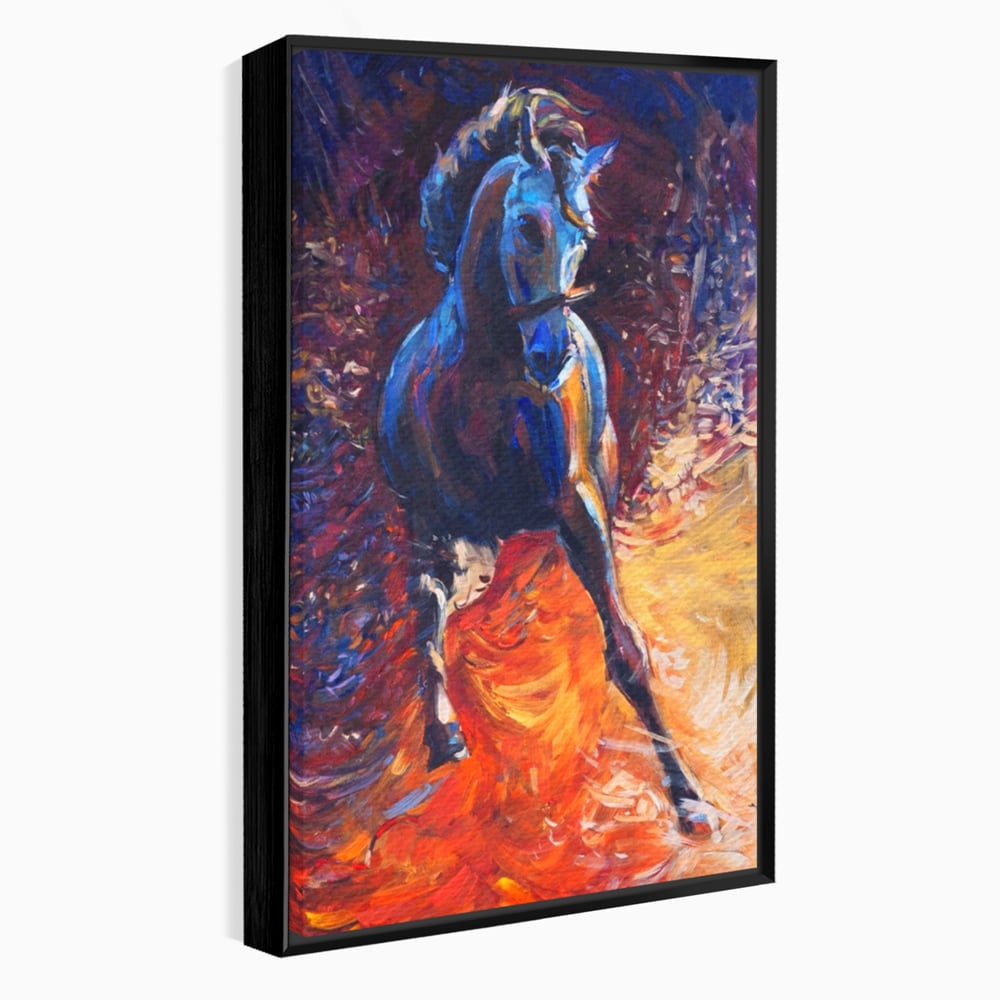 Tablou Canvas Premium LuxCanva® A1274, Horse, Living, Cal, Curse, Animal, Dormitor, Culori Vibrante