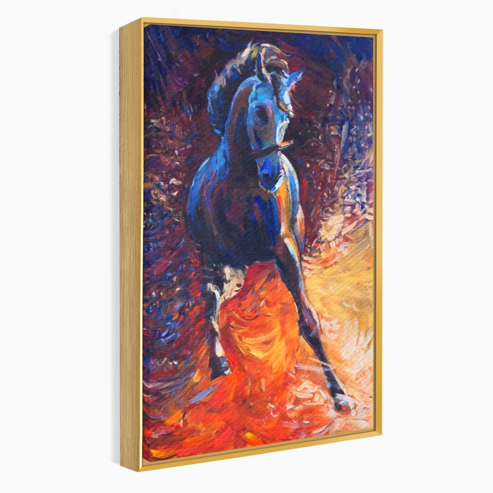 Tablou Canvas Premium LuxCanva® A1274, Horse, Living, Cal, Curse, Animal, Dormitor, Culori Vibrante