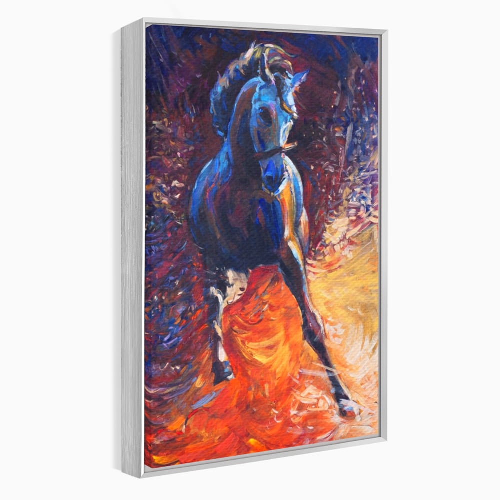 Tablou Canvas Premium LuxCanva® A1274, Horse, Living, Cal, Curse, Animal, Dormitor, Culori Vibrante