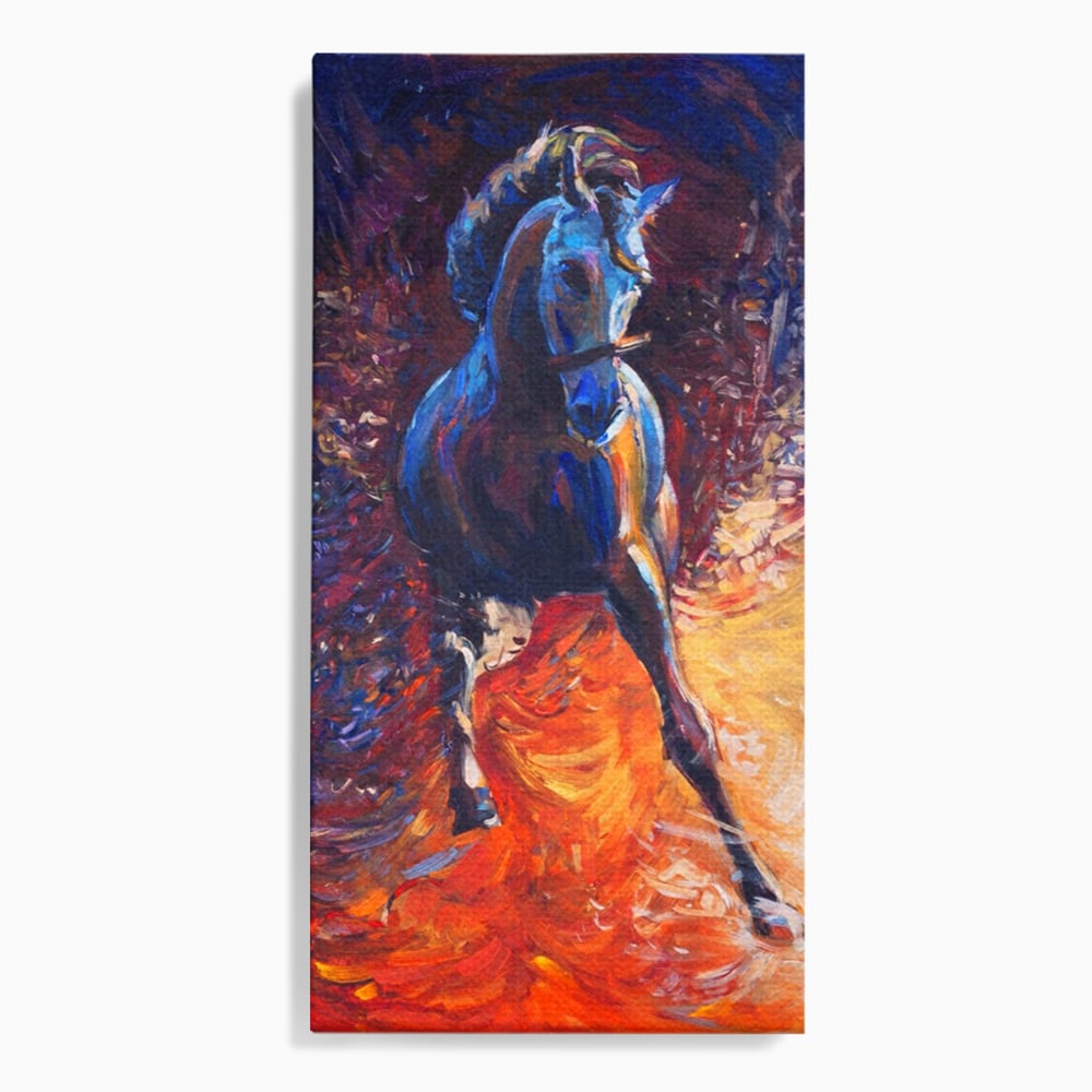 Tablou Canvas Premium LuxCanva® A1274, Horse, Living, Cal, Curse, Animal, Dormitor, Culori Vibrante