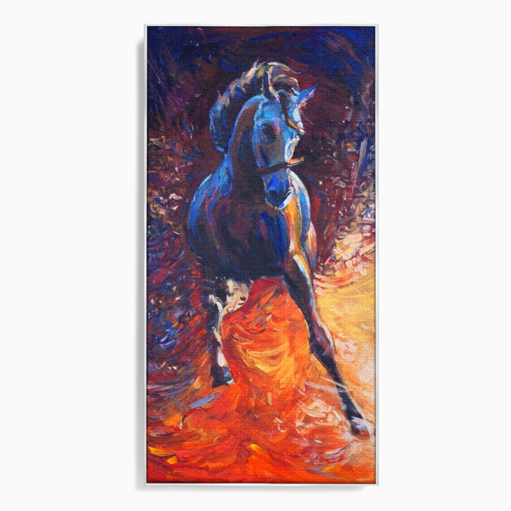 Tablou Canvas Premium LuxCanva® A1274, Horse, Living, Cal, Curse, Animal, Dormitor, Culori Vibrante