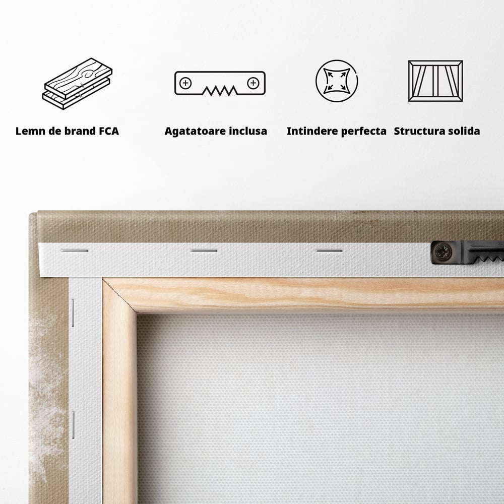Tablou Canvas Premium LuxCanva® A1280, Pescarul, Living, Barca, Lac, Vasle, Culori Vibrante