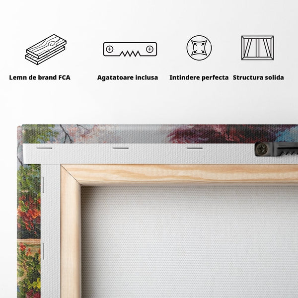 Tablou Canvas Premium LuxCanva® A1286, Colorful Summer, Living, Flori, Natura, Pomi, Dormitor, Culori Vibrante