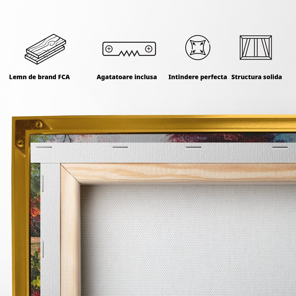 Tablou Canvas Premium LuxCanva® A1286, Colorful Summer, Living, Flori, Natura, Pomi, Dormitor, Culori Vibrante