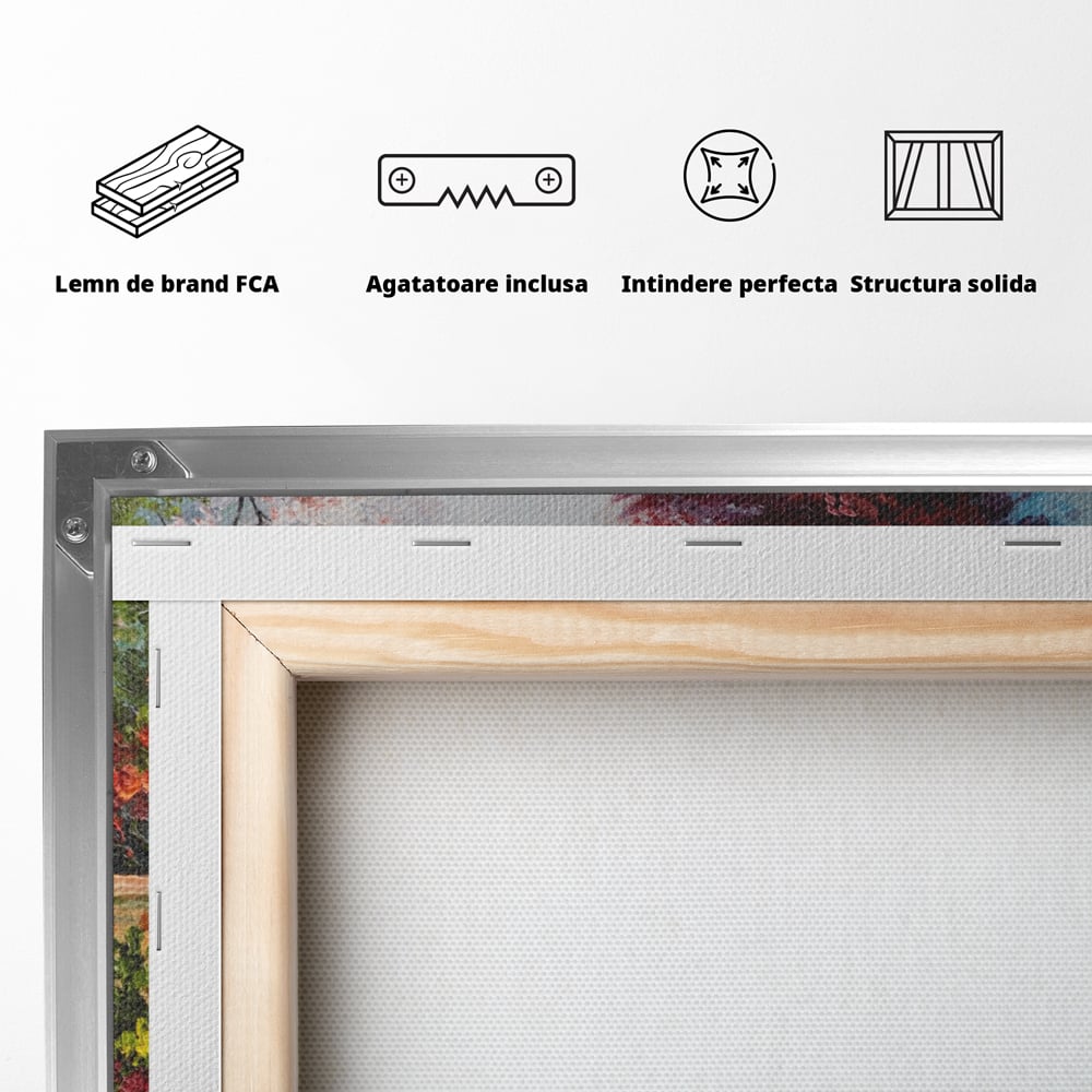 Tablou Canvas Premium LuxCanva® A1286, Colorful Summer, Living, Flori, Natura, Pomi, Dormitor, Culori Vibrante