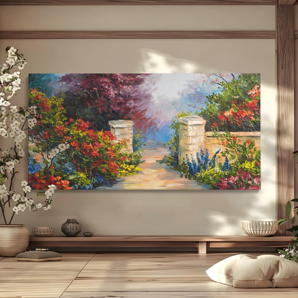 Tablou Canvas Premium LuxCanva® A1286, Colorful Summer, Living, Flori, Natura, Pomi, Dormitor, Culori Vibrante