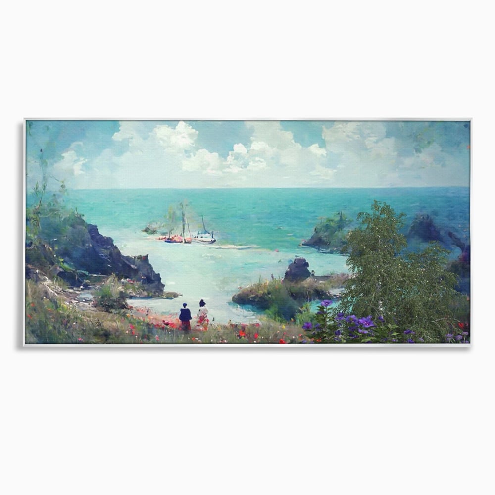 Tablou Canvas Premium LuxCanva® A1292, Blue Sky, Living, Vara, Cer, Oameni, Mare, Dormitor, Culori Vibrante