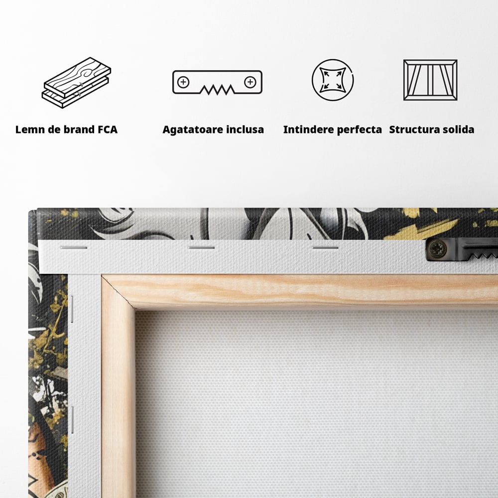 Tablou Canvas Premium LuxCanva® A1305, Let's Hunt!, Living, Scrooge Duck, Desene Animate, Money, Dormitor, Culori Vibrante