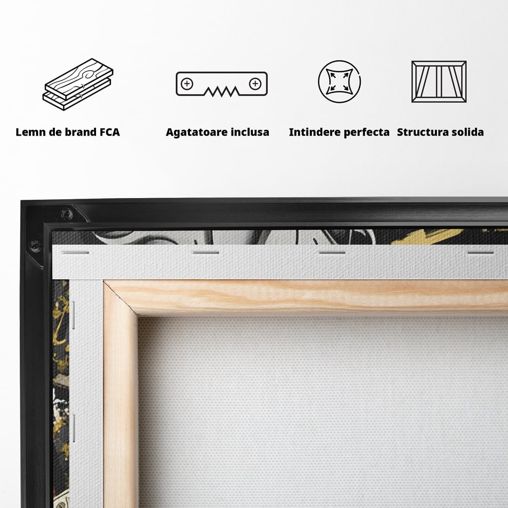Tablou Canvas Premium LuxCanva® A1305, Let's Hunt!, Living, Scrooge Duck, Desene Animate, Money, Dormitor, Culori Vibrante