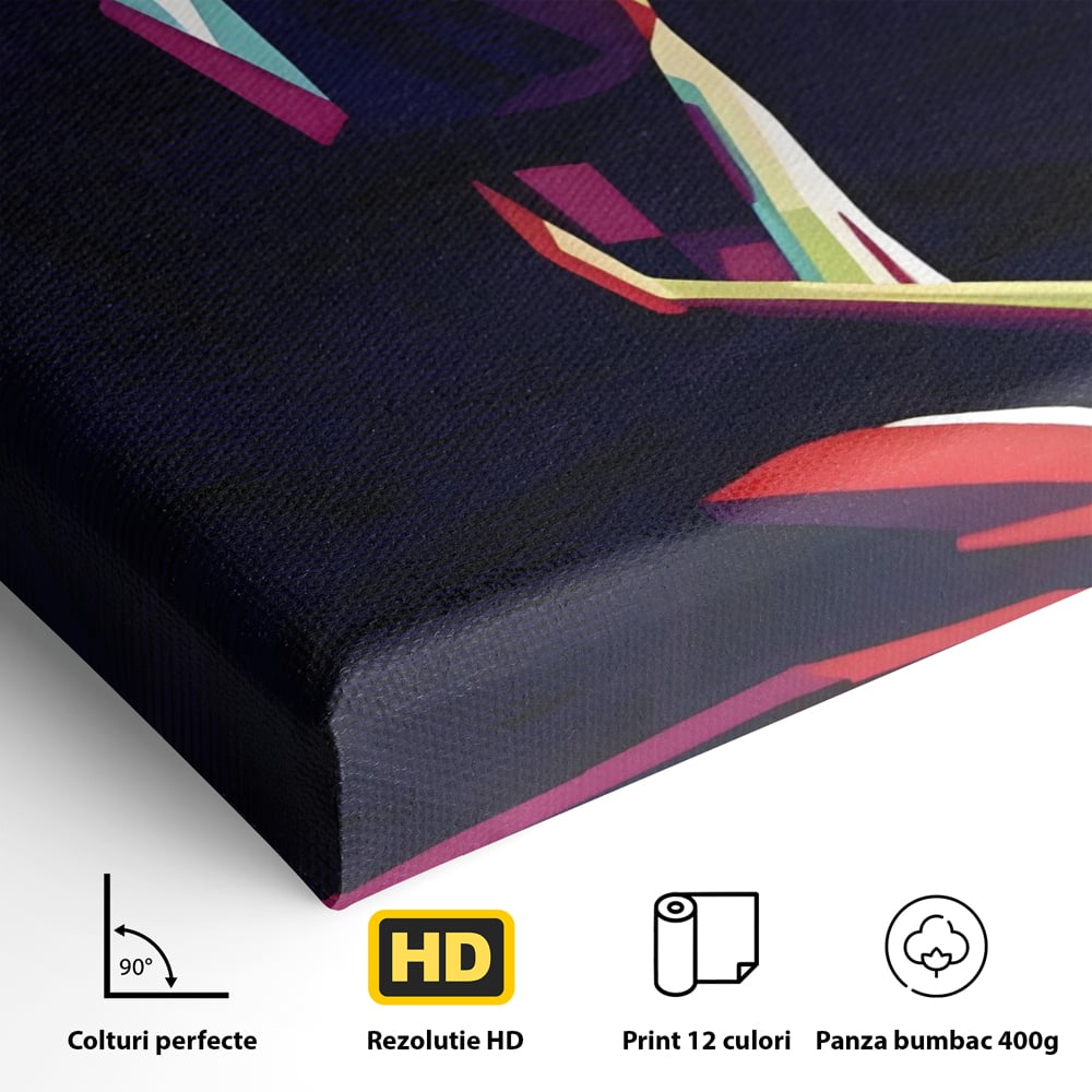 Tablou Canvas Premium LuxCanva® A1308, Abstract Nude , Femeie, Senzual, Trup, Dormitor, Culori Vibrante
