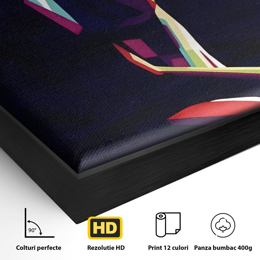 Tablou Canvas Premium LuxCanva® A1308, Abstract Nude , Femeie, Senzual, Trup, Dormitor, Culori Vibrante
