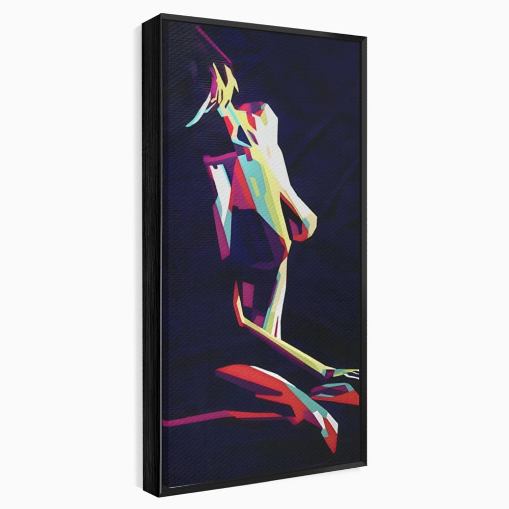 Tablou Canvas Premium LuxCanva® A1308, Abstract Nude , Femeie, Senzual, Trup, Dormitor, Culori Vibrante