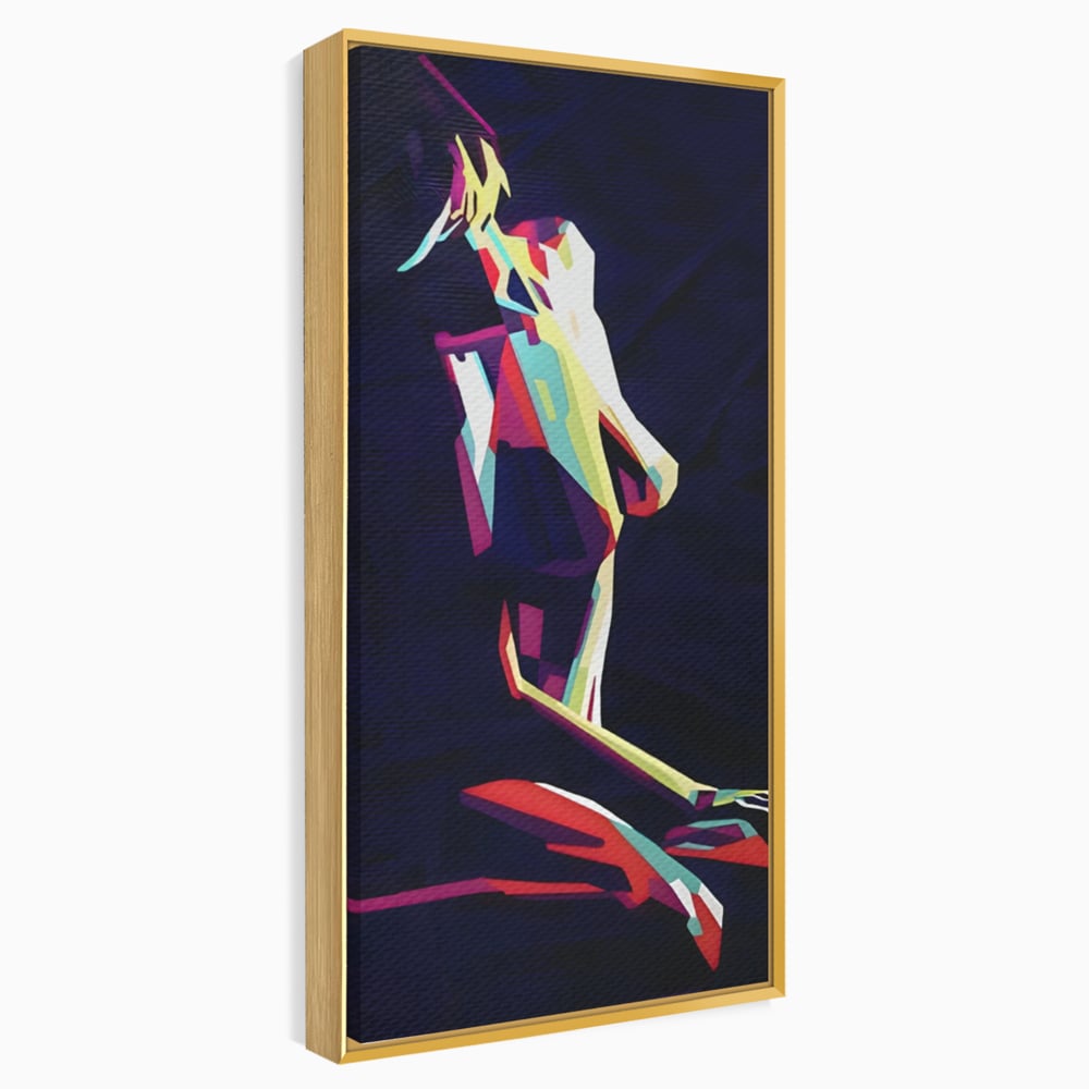 Tablou Canvas Premium LuxCanva® A1308, Abstract Nude , Femeie, Senzual, Trup, Dormitor, Culori Vibrante