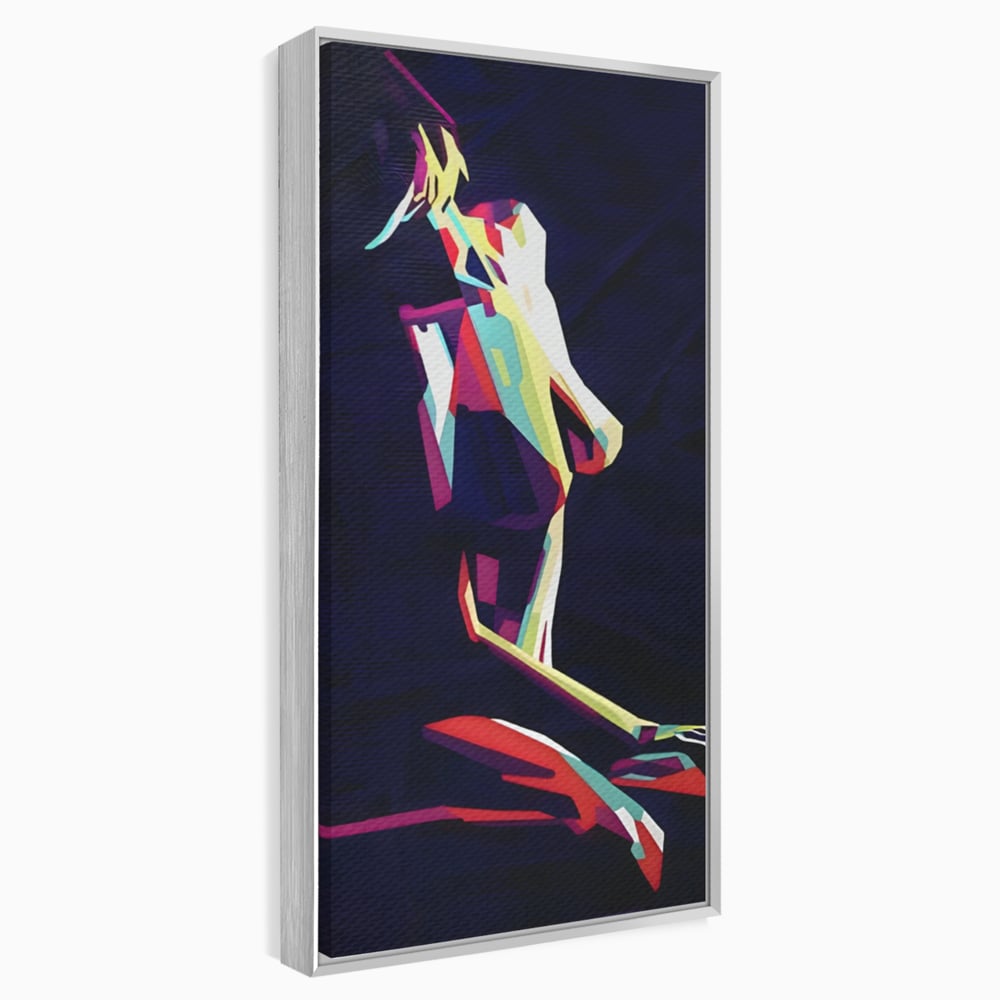 Tablou Canvas Premium LuxCanva® A1308, Abstract Nude , Femeie, Senzual, Trup, Dormitor, Culori Vibrante