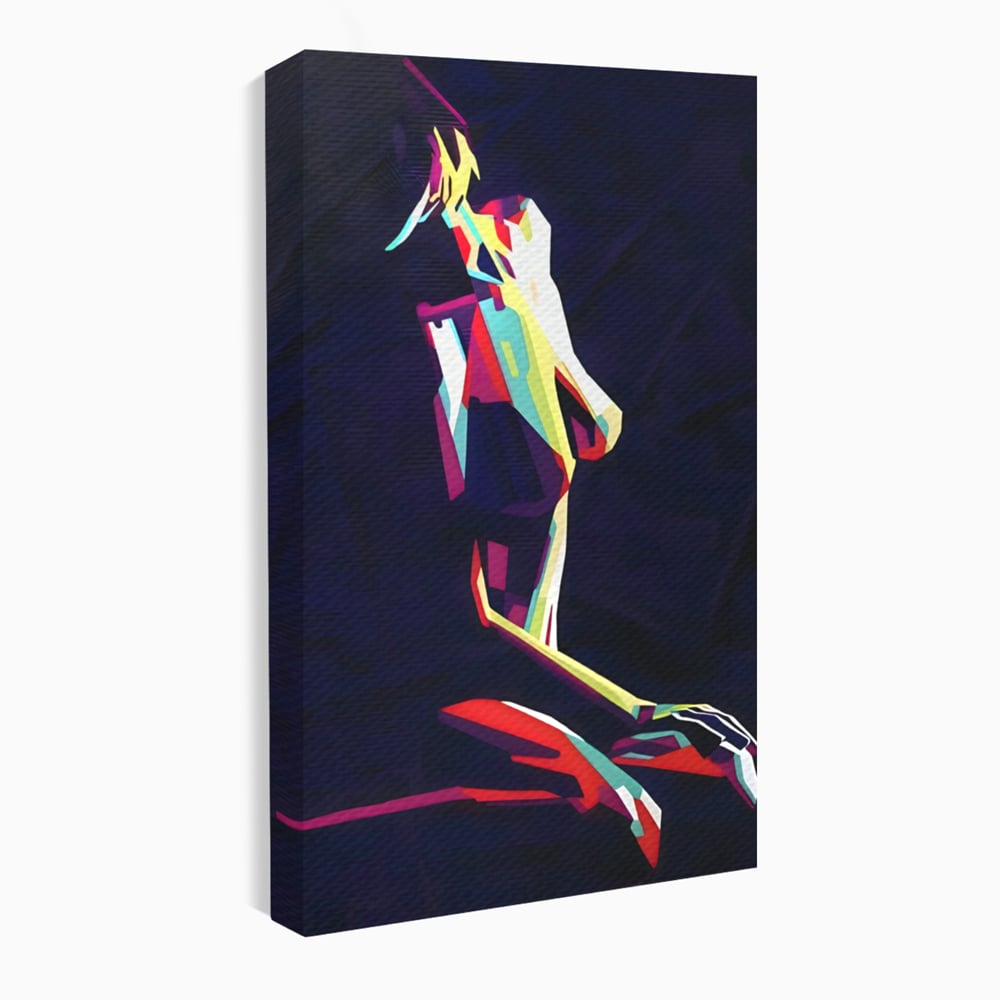 Tablou Canvas Premium LuxCanva® A1308, Abstract Nude , Femeie, Senzual, Trup, Dormitor, Culori Vibrante