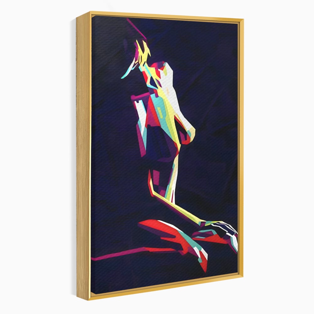 Tablou Canvas Premium LuxCanva® A1308, Abstract Nude , Femeie, Senzual, Trup, Dormitor, Culori Vibrante