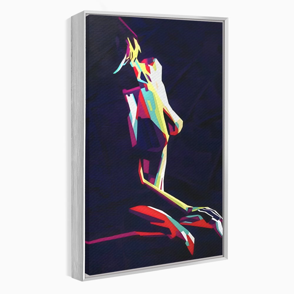 Tablou Canvas Premium LuxCanva® A1308, Abstract Nude , Femeie, Senzual, Trup, Dormitor, Culori Vibrante