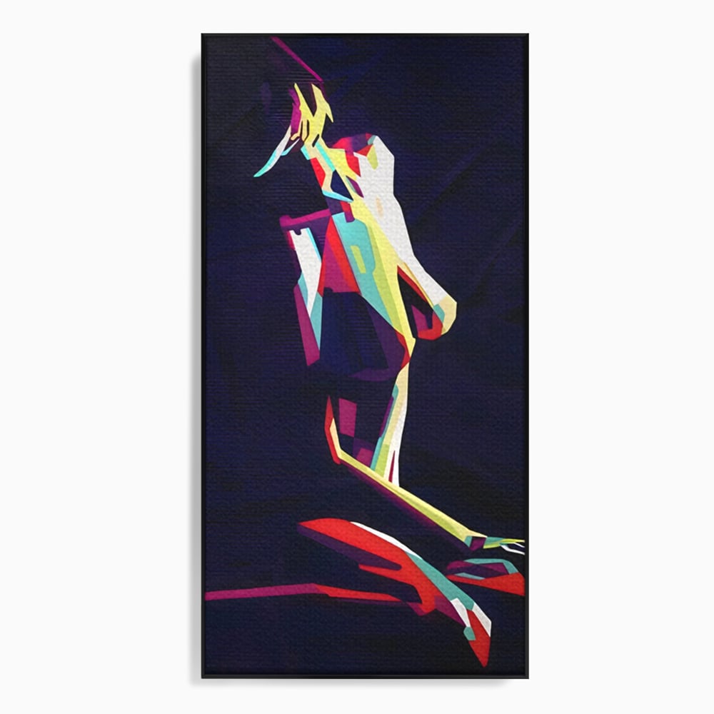 Tablou Canvas Premium LuxCanva® A1308, Abstract Nude , Femeie, Senzual, Trup, Dormitor, Culori Vibrante