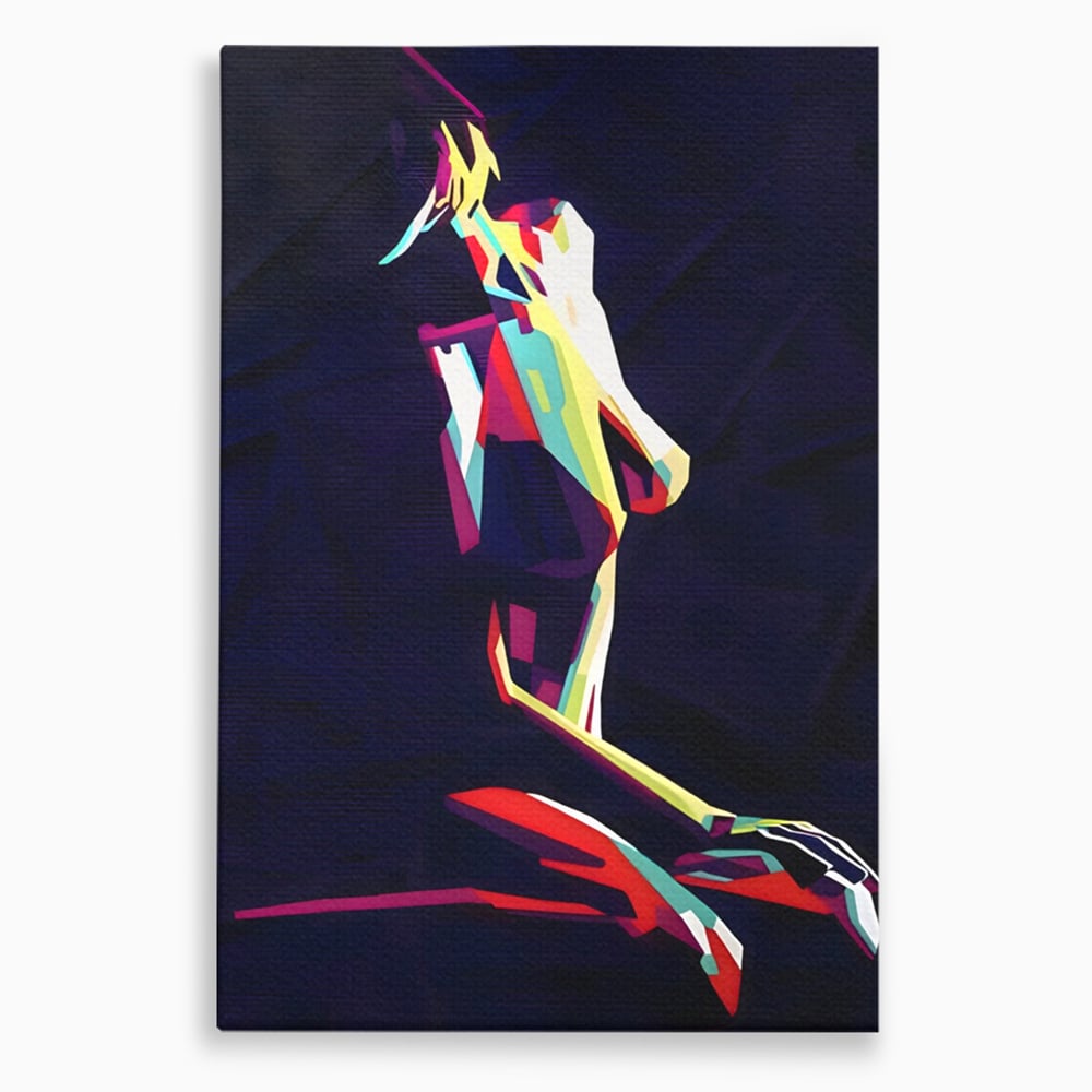 Tablou Canvas Premium LuxCanva® A1308, Abstract Nude , Femeie, Senzual, Trup, Dormitor, Culori Vibrante