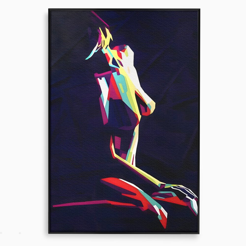 Tablou Canvas Premium LuxCanva® A1308, Abstract Nude , Femeie, Senzual, Trup, Dormitor, Culori Vibrante
