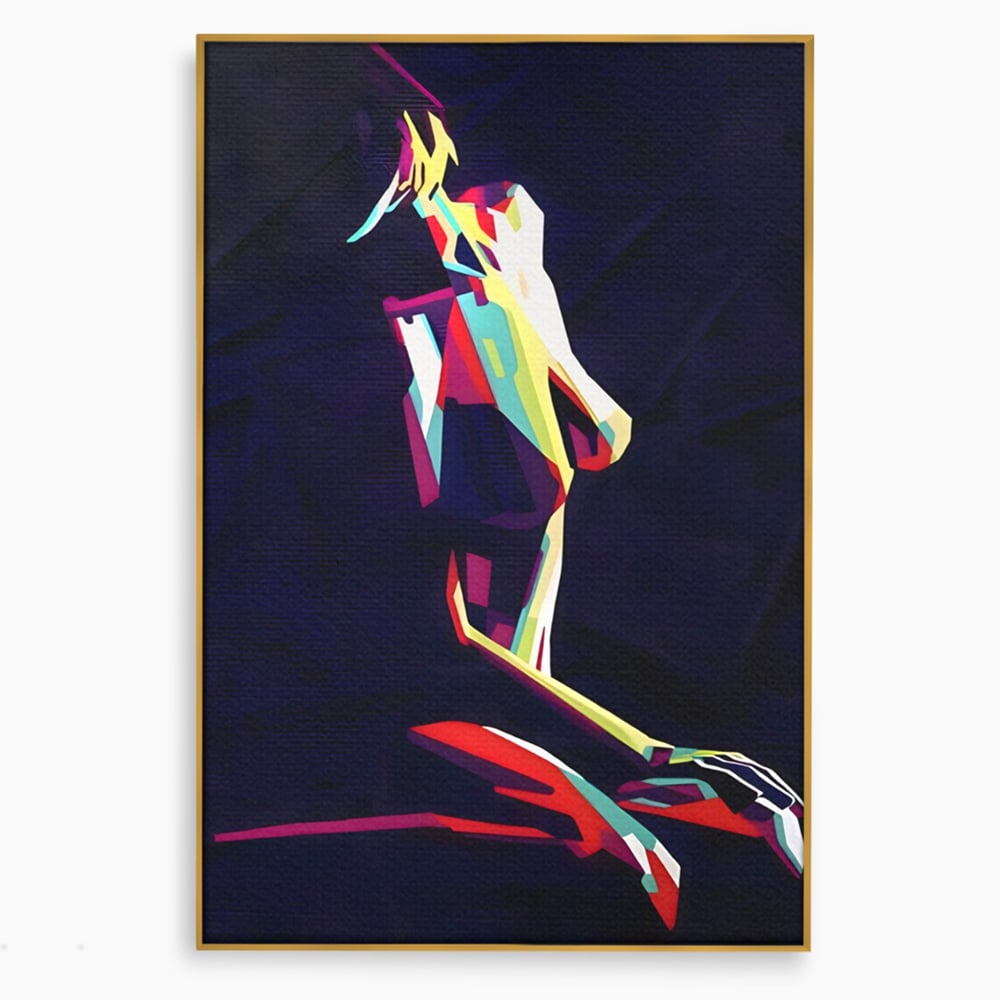 Tablou Canvas Premium LuxCanva® A1308, Abstract Nude , Femeie, Senzual, Trup, Dormitor, Culori Vibrante