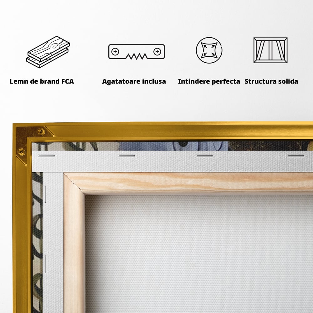Tablou Canvas Premium, LuxCanva® A1309, Baby Scrooge Duck,  Living, Dolar, Bani, Desene Animate, Birou, Culori Vibrante