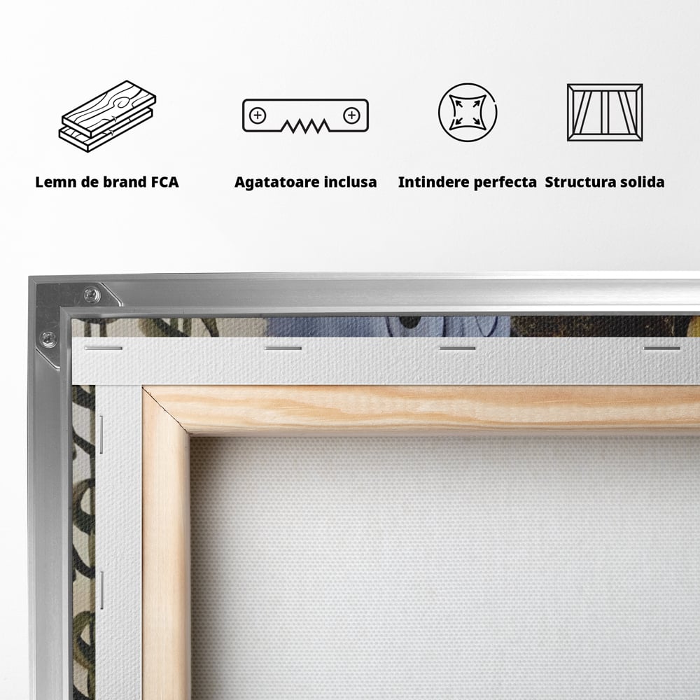 Tablou Canvas Premium, LuxCanva® A1309, Baby Scrooge Duck,  Living, Dolar, Bani, Desene Animate, Birou, Culori Vibrante