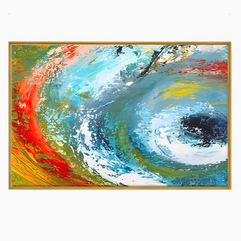 Tablou Canvas Premium LuxCanva® A1310, Vartejul Culorilor , Living, Abstract, Multicolor, Amestec De Culori, Dormitor, Culori Vibrante