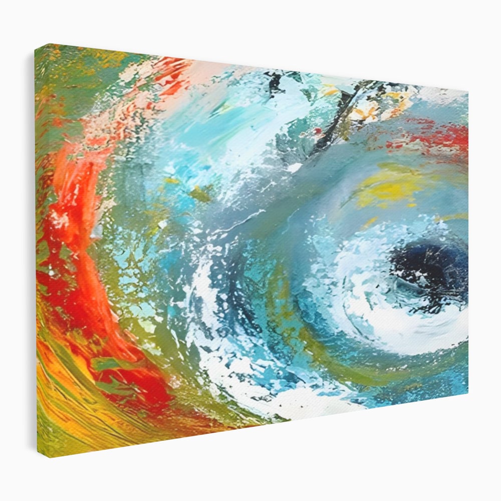 Tablou Canvas Premium LuxCanva® A1310, Vartejul Culorilor , Living, Abstract, Multicolor, Amestec De Culori, Dormitor, Culori Vibrante