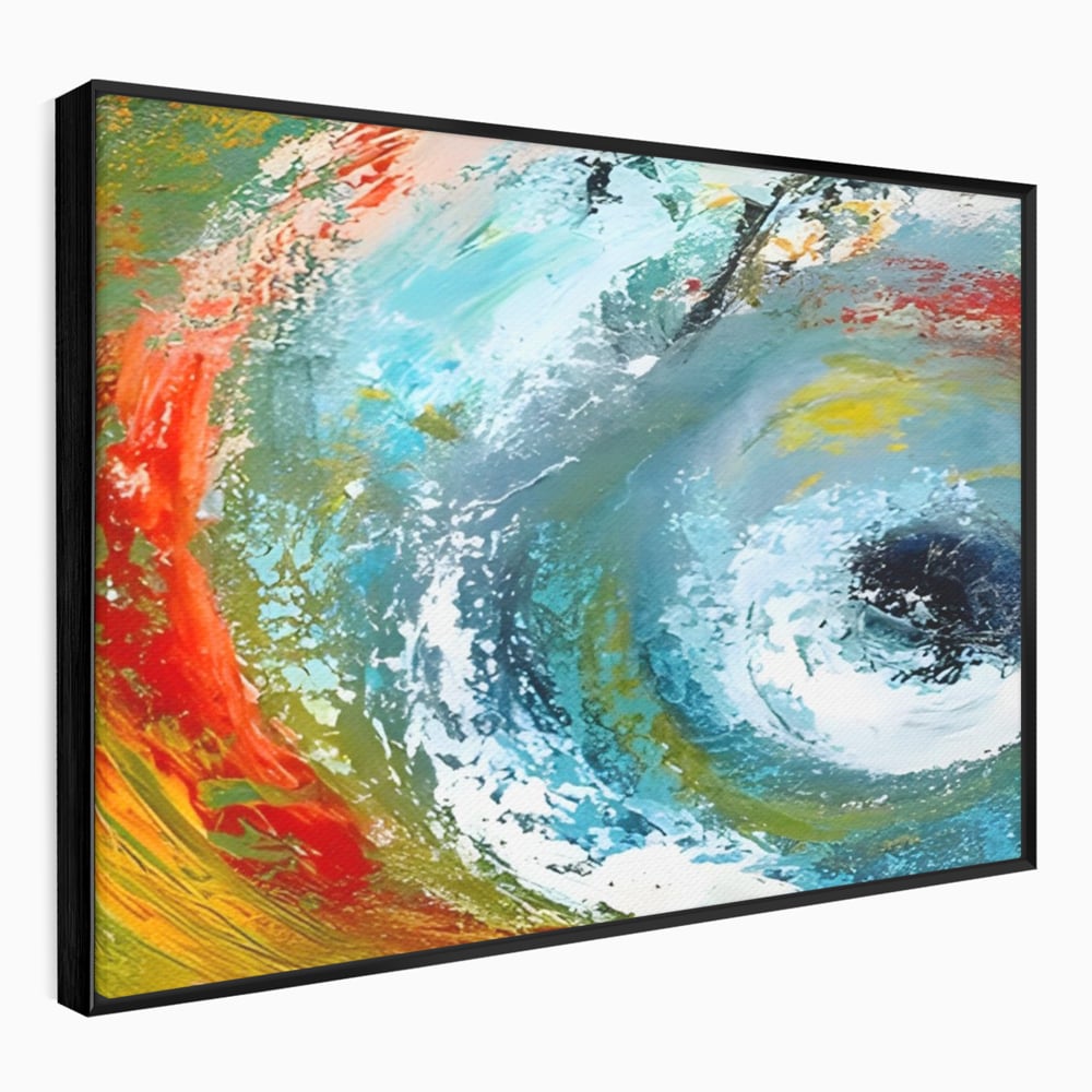 Tablou Canvas Premium LuxCanva® A1310, Vartejul Culorilor , Living, Abstract, Multicolor, Amestec De Culori, Dormitor, Culori Vibrante