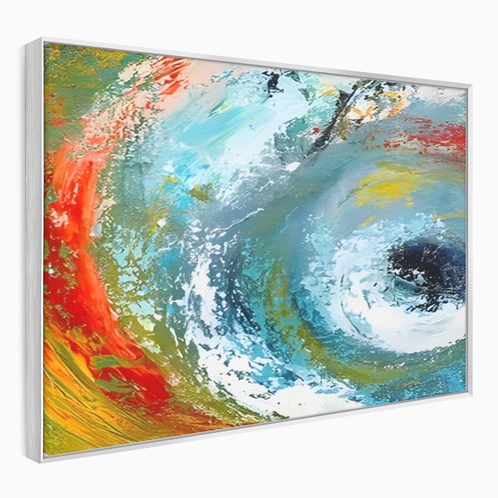 Tablou Canvas Premium LuxCanva® A1310, Vartejul Culorilor , Living, Abstract, Multicolor, Amestec De Culori, Dormitor, Culori Vibrante