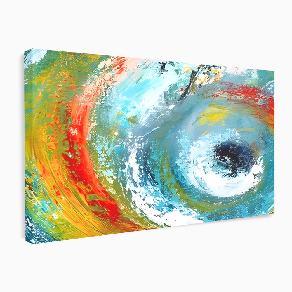 Tablou Canvas Premium LuxCanva® A1310, Vartejul Culorilor , Living, Abstract, Multicolor, Amestec De Culori, Dormitor, Culori Vibrante