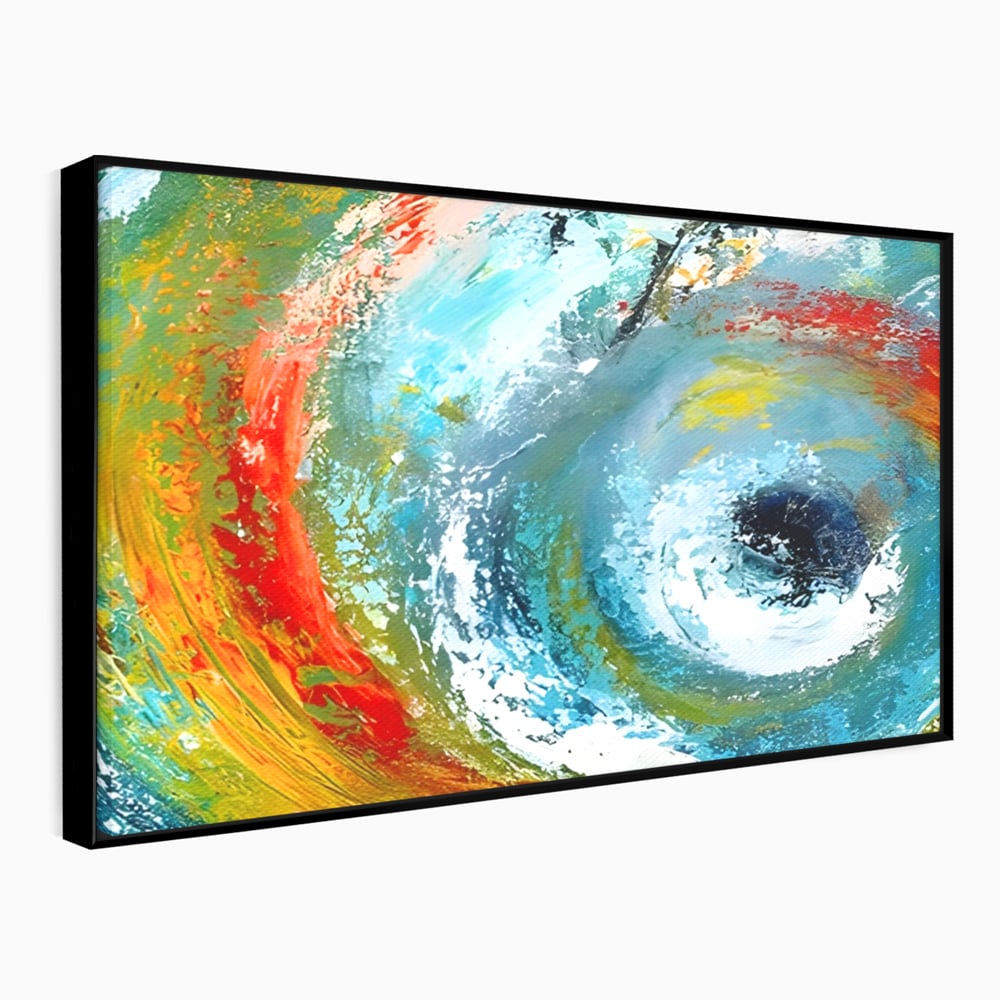 Tablou Canvas Premium LuxCanva® A1310, Vartejul Culorilor , Living, Abstract, Multicolor, Amestec De Culori, Dormitor, Culori Vibrante