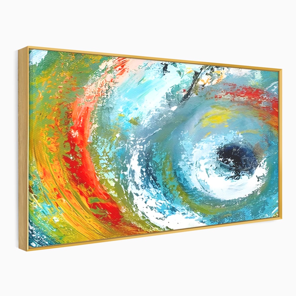 Tablou Canvas Premium LuxCanva® A1310, Vartejul Culorilor , Living, Abstract, Multicolor, Amestec De Culori, Dormitor, Culori Vibrante