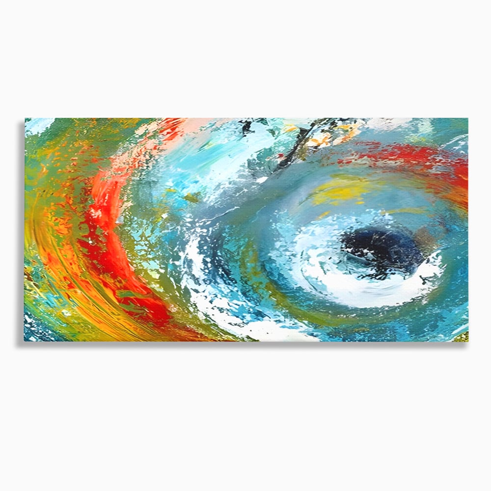 Tablou Canvas Premium LuxCanva® A1310, Vartejul Culorilor , Living, Abstract, Multicolor, Amestec De Culori, Dormitor, Culori Vibrante