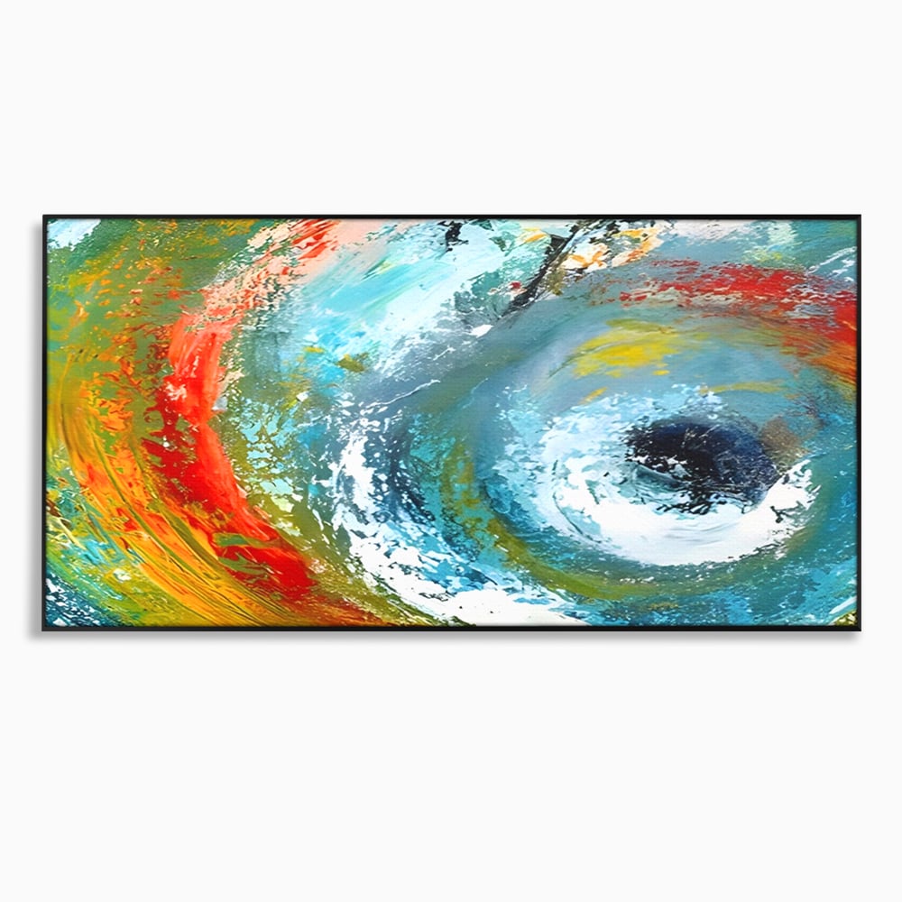 Tablou Canvas Premium LuxCanva® A1310, Vartejul Culorilor , Living, Abstract, Multicolor, Amestec De Culori, Dormitor, Culori Vibrante