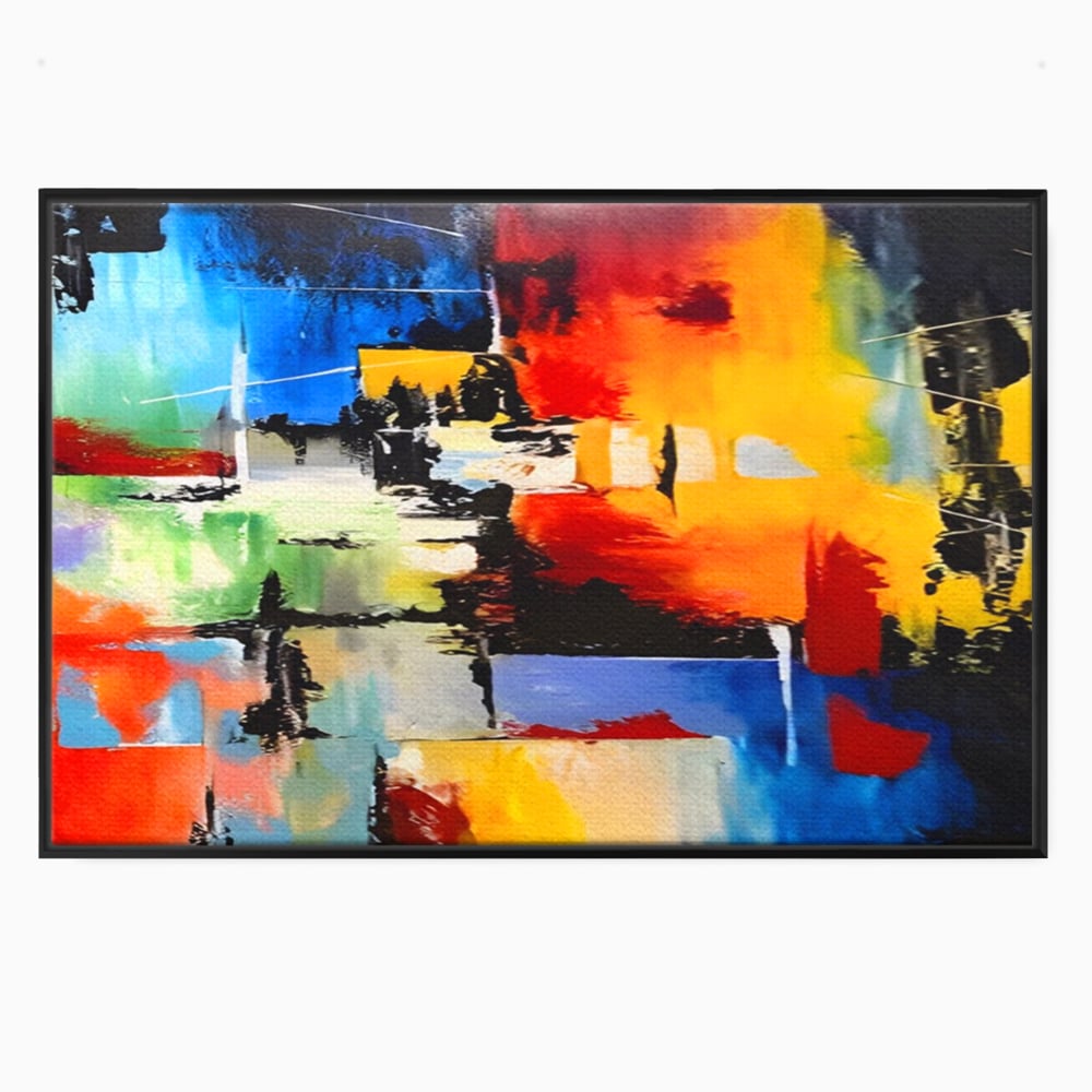 Tablou Canvas Premium LuxCanva® A1311, Paleta De Culori , Living, Abstract, Multicolor, Amestec De Culori, Galerie De Arta, Culori Vibrante