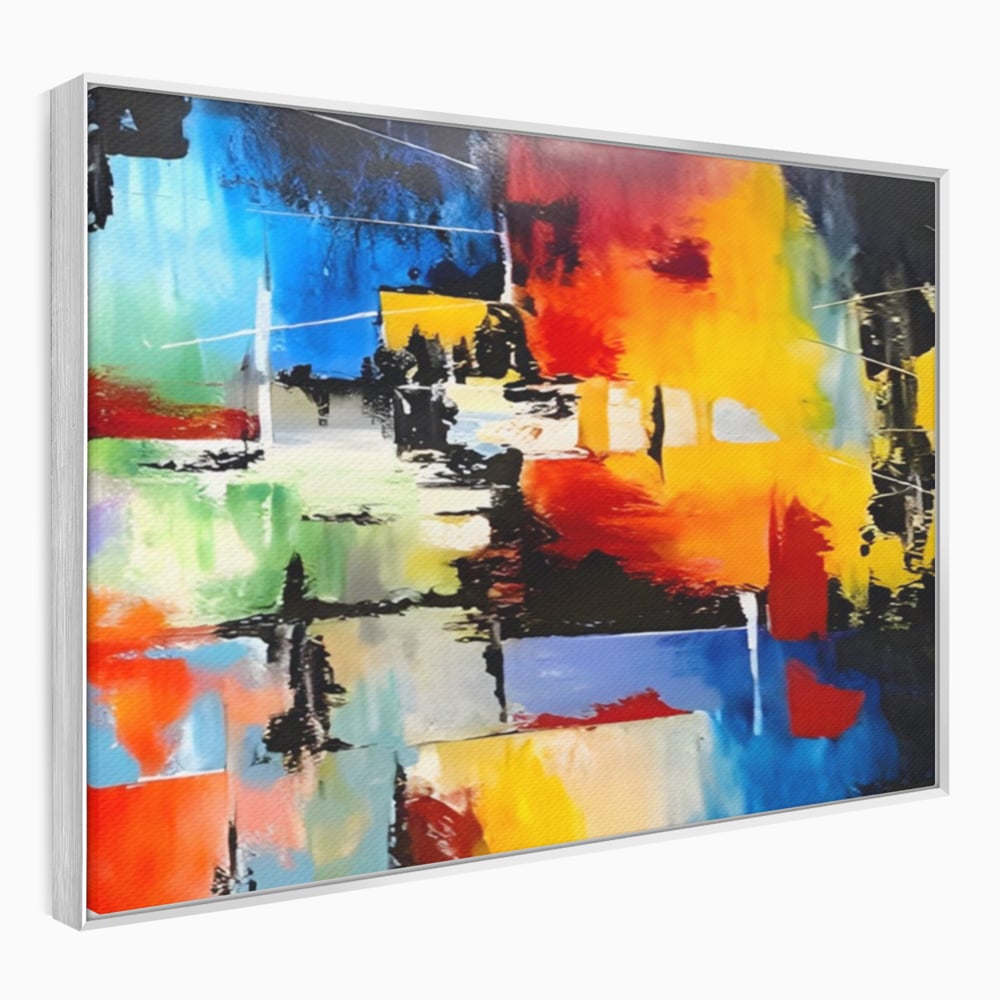 Tablou Canvas Premium LuxCanva® A1311, Paleta De Culori , Living, Abstract, Multicolor, Amestec De Culori, Galerie De Arta, Culori Vibrante