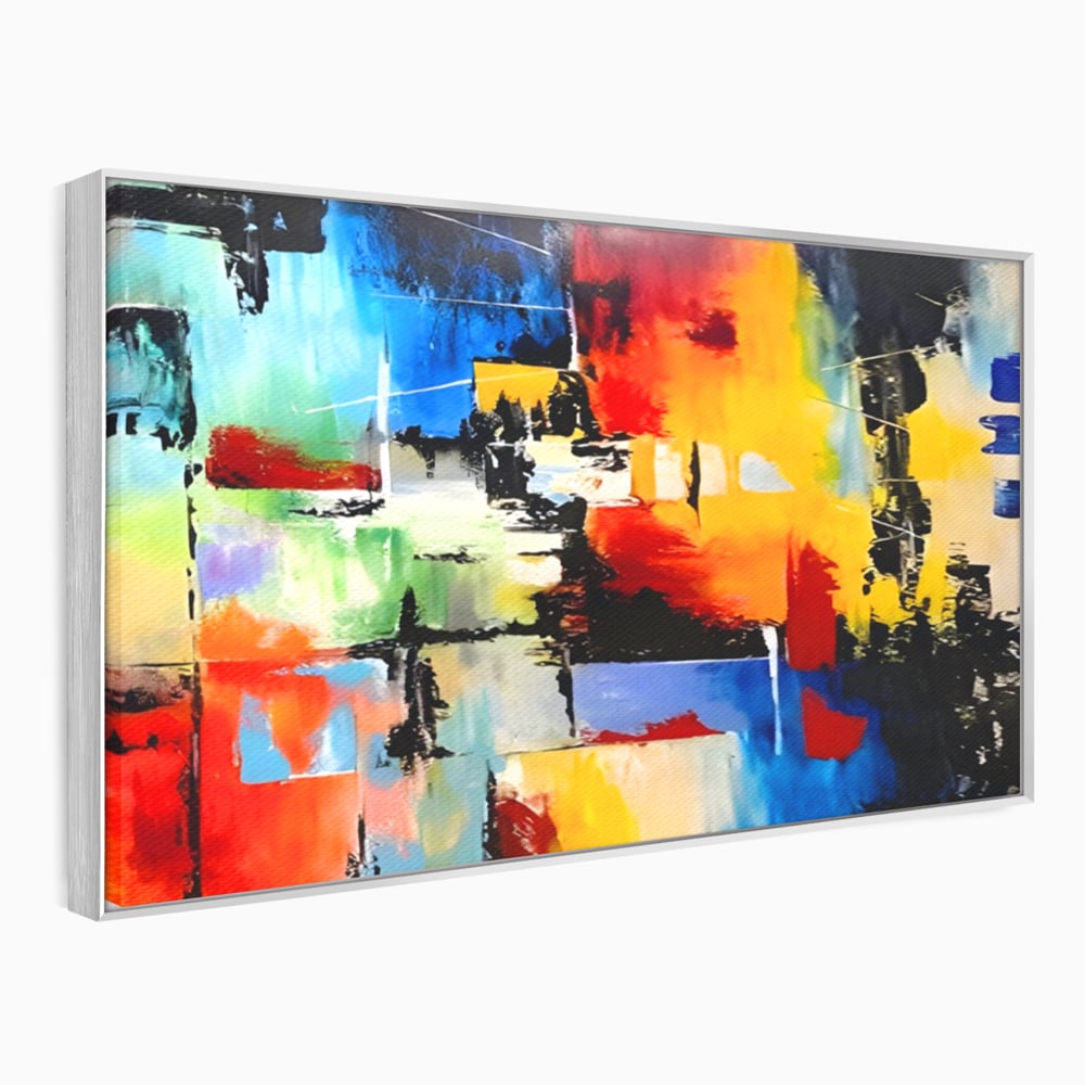 Tablou Canvas Premium LuxCanva® A1311, Paleta De Culori , Living, Abstract, Multicolor, Amestec De Culori, Galerie De Arta, Culori Vibrante