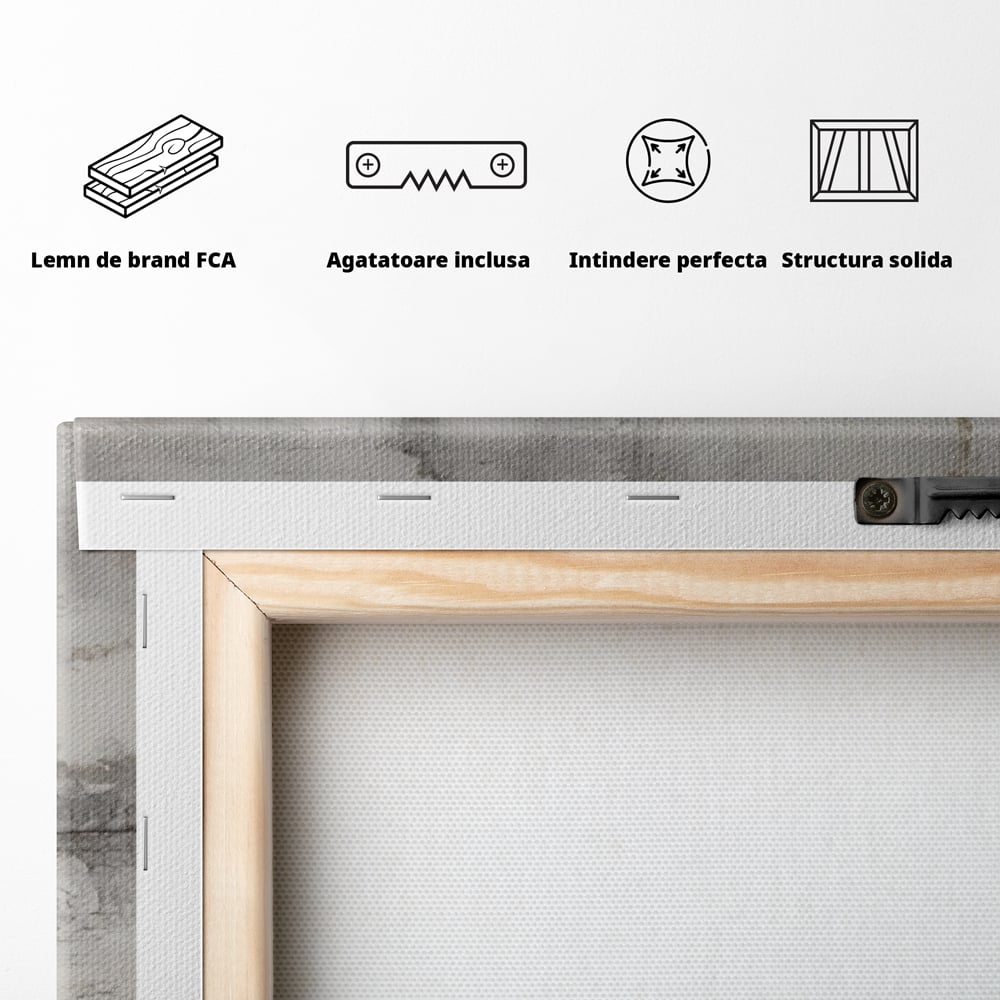 Leinwandbilder Premium LuxCanva® A1312, Abstrakt Grau, Wohnen, Grau, Dekorativ, Schlafzimmer, Bronze, Lebendige Farben