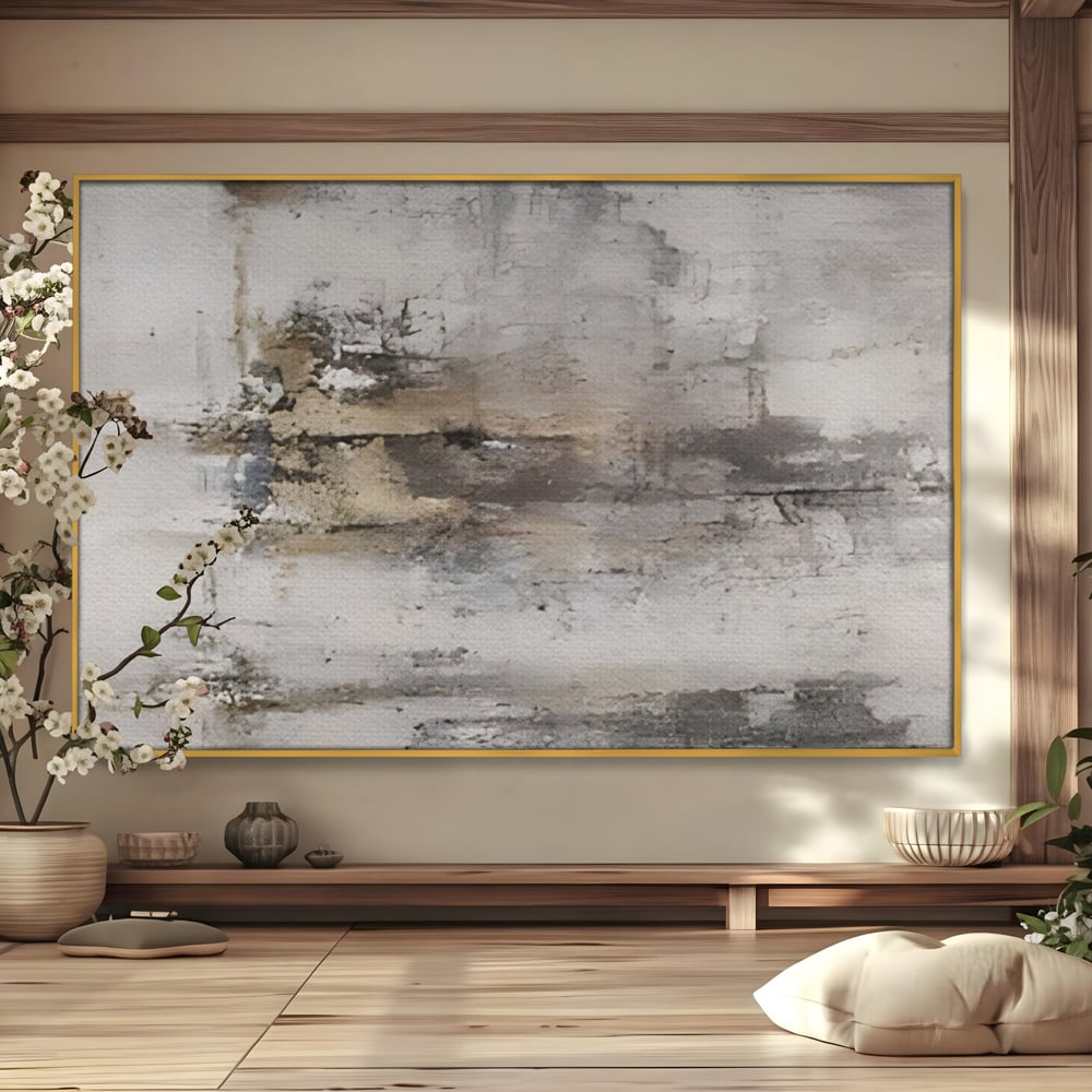 Leinwandbilder Premium LuxCanva® A1312, Abstrakt Grau, Wohnen, Grau, Dekorativ, Schlafzimmer, Bronze, Lebendige Farben