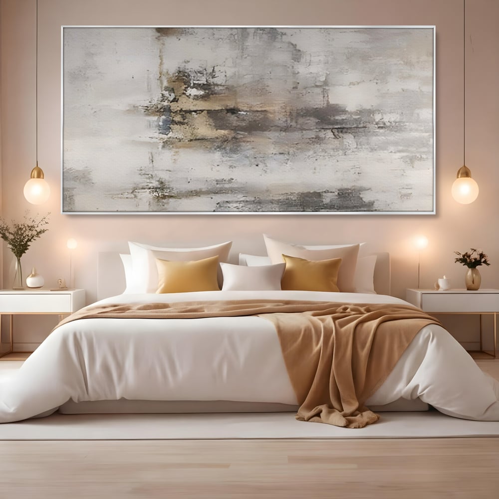 Leinwandbilder Premium LuxCanva® A1312, Abstrakt Grau, Wohnen, Grau, Dekorativ, Schlafzimmer, Bronze, Lebendige Farben