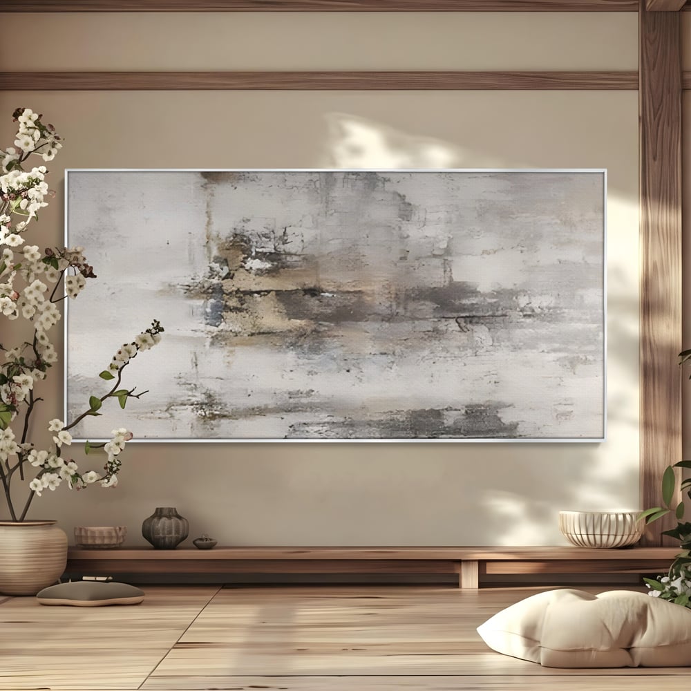 Leinwandbilder Premium LuxCanva® A1312, Abstrakt Grau, Wohnen, Grau, Dekorativ, Schlafzimmer, Bronze, Lebendige Farben