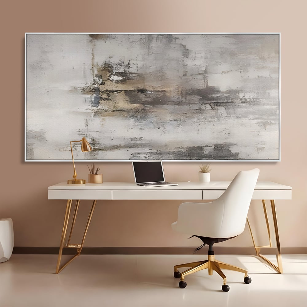 Leinwandbilder Premium LuxCanva® A1312, Abstrakt Grau, Wohnen, Grau, Dekorativ, Schlafzimmer, Bronze, Lebendige Farben