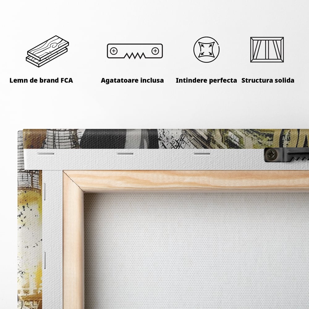 Tablou Canvas Premium, LuxCanva® A1316, No Money! No Funny! Living, Scooge Duck, Personaj, Desene, Rata, Animate, Birou, Culori Vibrante