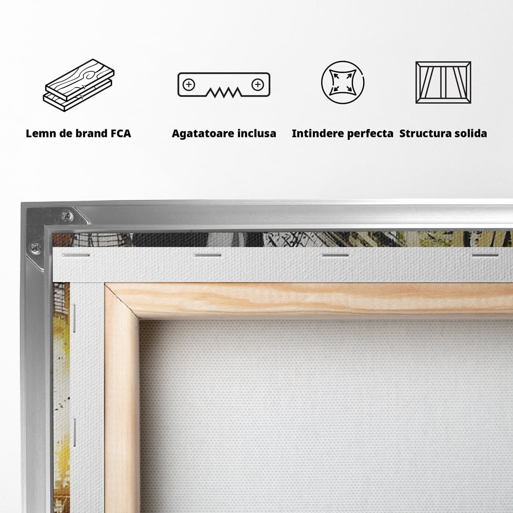 Tablou Canvas Premium, LuxCanva® A1316, No Money! No Funny! Living, Scooge Duck, Personaj, Desene, Rata, Animate, Birou, Culori Vibrante