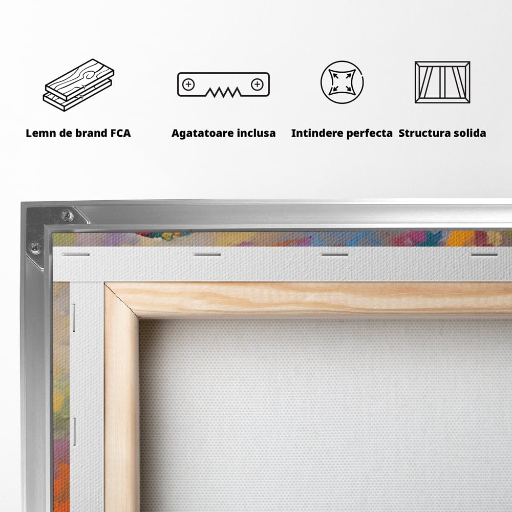 Tablou Canvas Premium LuxCanva® A1317, Baloane Cu Aer Cald , Living, Plimbare, Cer, Relaxare, Vacanta, Dormtior, Culori Vibrante