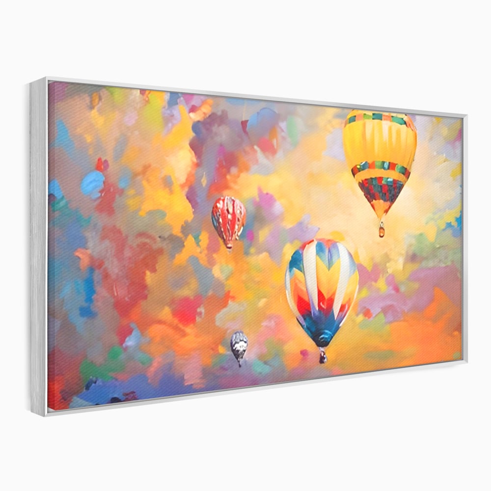 Tablou Canvas Premium LuxCanva® A1317, Baloane Cu Aer Cald , Living, Plimbare, Cer, Relaxare, Vacanta, Dormtior, Culori Vibrante