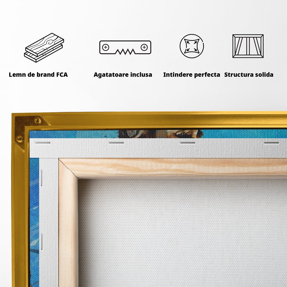 Fotoleinwand Leinwand Premium LuxCanva® A1320, Lionel Andrés Messi , Wohnen, Leben, Mannschaft, Fußball, FC Barcelona, Goldener Ball, Lebendige Farben